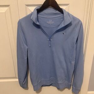 Vineyard Vines Women's Blue Zip-Up Sweater
